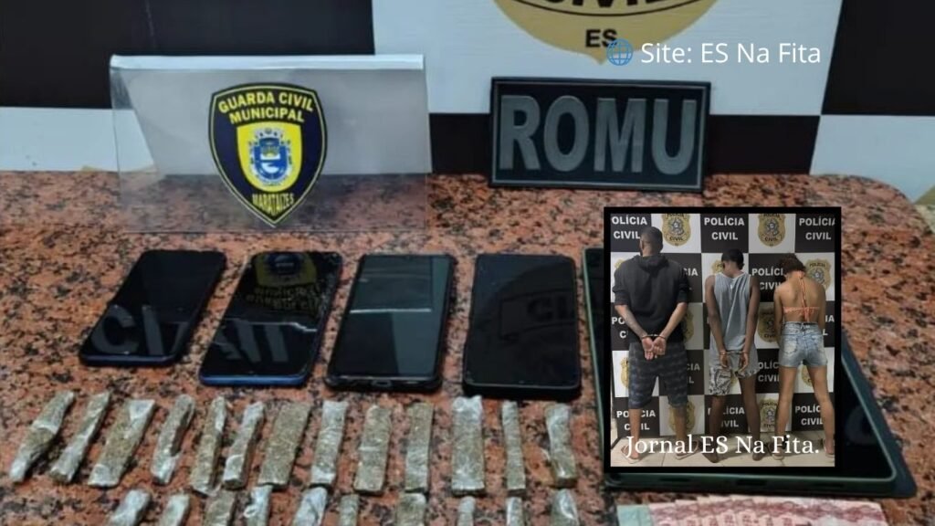 Trio é preso após perseguição em operação contra tráfico em Marataízes.