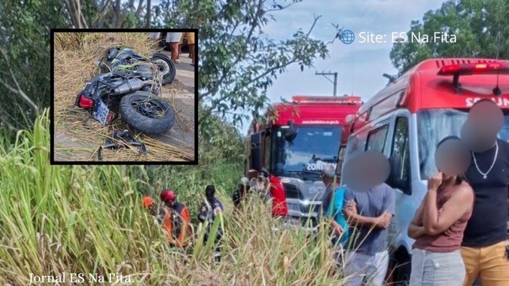 Motociclista morre após bater em árvore em Aracruz.