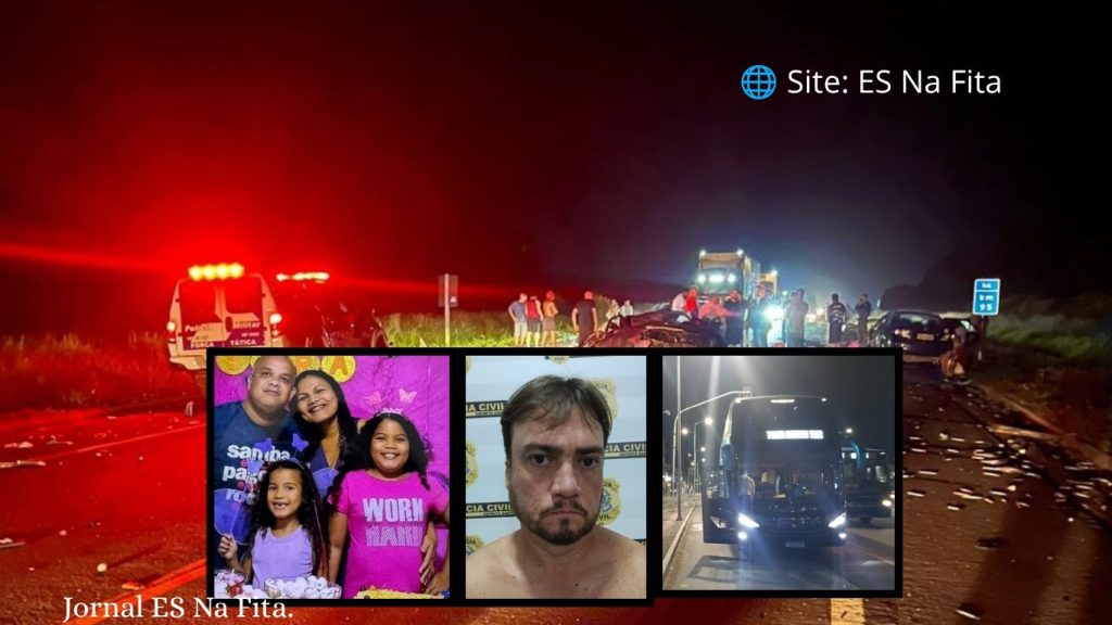 Vídeo: motorista responsável por acidente que matou família na BR-101 é preso na Serra tentando deixar o Espírito Santo Motorista que causou acidente e morte de família na BR-101 Norte é preso.