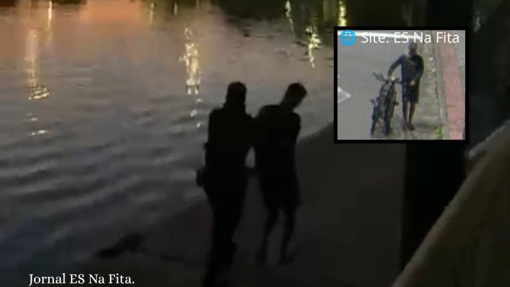 Homem tenta fugir a nado após furtar bicicletas em condomínio e é preso em Vitória.
