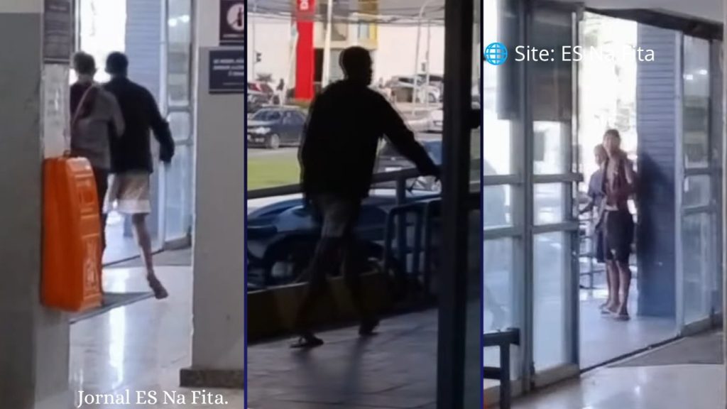 Homem é atacado com tesoura em frente a supermercado na Serra.