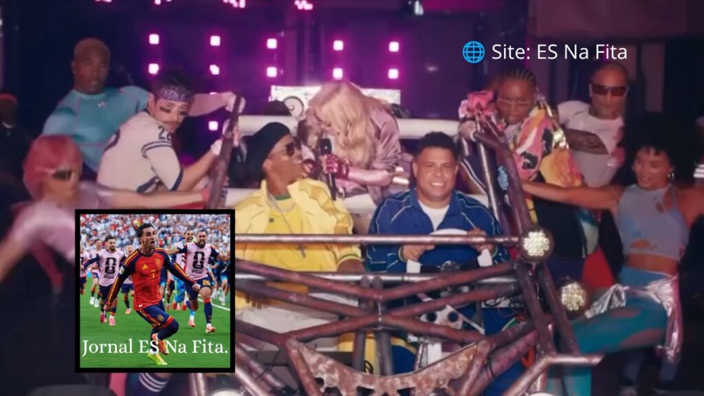 Rolê aleatório: Ronaldinho Gaúcho aparece com Ronaldo Fenômeno e Madonna na abertura da final da Copa do Mundo; Espanha vence a Argentina Ronaldinho entrega mais um "rolê aleatório" e aparece com Ronaldo ao lado de Madonna na final da Copa.
