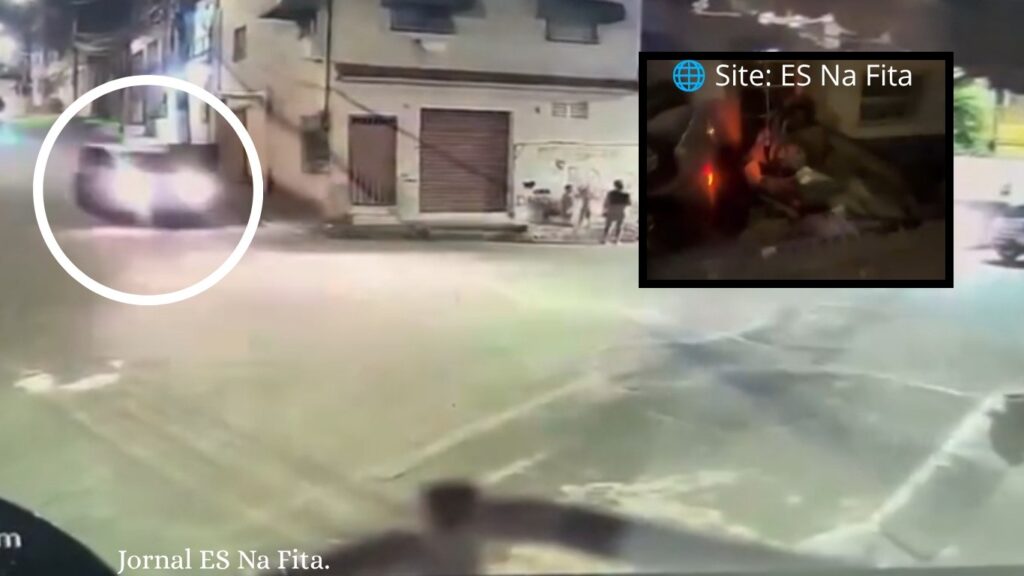 Vídeo: carro perde o controle em ladeira, atinge veículo estacionado e invade entrada de igreja em Vila Velha Vídeo mostra carro descendo ladeira em alta velocidade antes de atingir igreja em Vila Velha.