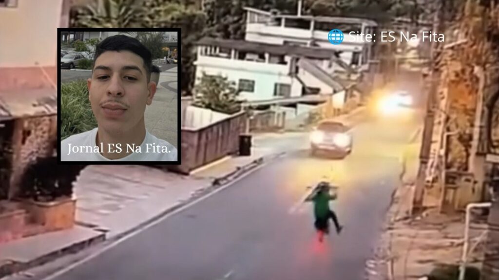 Jovem morre após 'dar grau' e ser atingido pela própria moto em Cachoeiro.