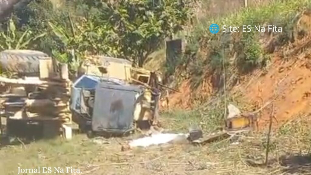 Retroescavadeira tomba e trabalhador acaba morrendo em Cachoeiro de Itapemirim Trabalhador morre após retroescavadeira tombar em Cachoeiro.