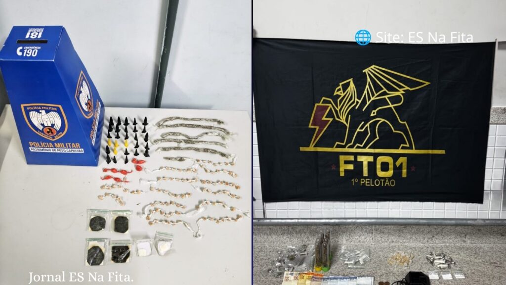 Polícia Militar realiza detenções e apreensões de drogas em Vitória Ações da Polícia Militar resultam em detenções e apreensões de drogas em Vitória.