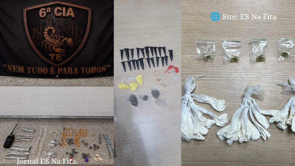 Polícia Militar faz apreensão de drogas em três bairros de Vitória.