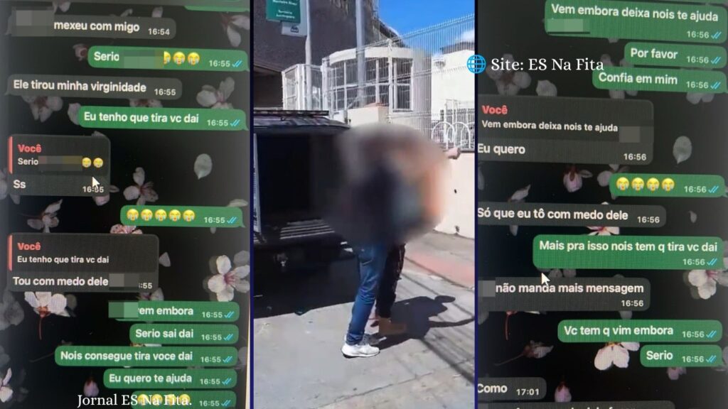 Mensagens de menina de 11 anos no WhatsApp revelam anos de abusos e terminam com prisão de padrastro na Serra.