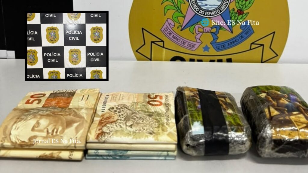 Polícia Civil prende dois homens com haxixe e dinheiro em Vitória Dois homens são presos com haxixe e R$ 6 mil em Vitória.