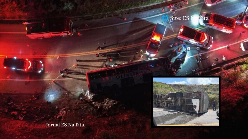 Curva da Ferradura registra dois acidentes e deixa três mortos e 45 feridos em Ibatiba Acidente com ônibus de turismo deixa 3 mortos e 45 feridos na BR-262 no Espírito Santo.