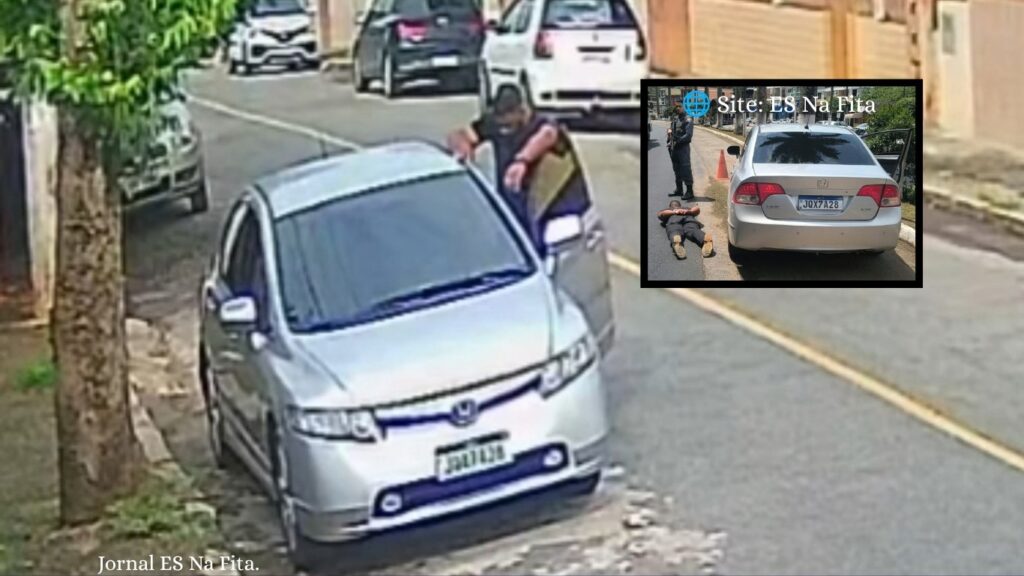 Mulher é esfaqueada pelo ex dentro de carro em Cachoeiro; suspeito é preso.