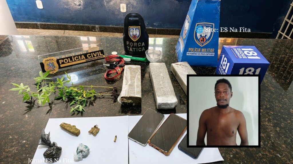 Operação prende foragido condenado por homicídio com maconha em Águia Branca Condenado por homicídio é recapturado com 2,2 kg de maconha em Águia Branca.